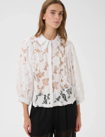 Karen By Simonsen Kbena Frosty Blouse White 34