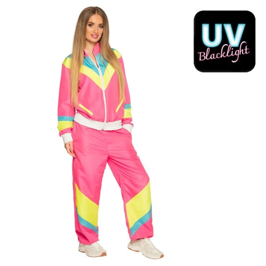 Boland Neon Rosa 80 talls Grilldress med Lommer til Dame Strl S