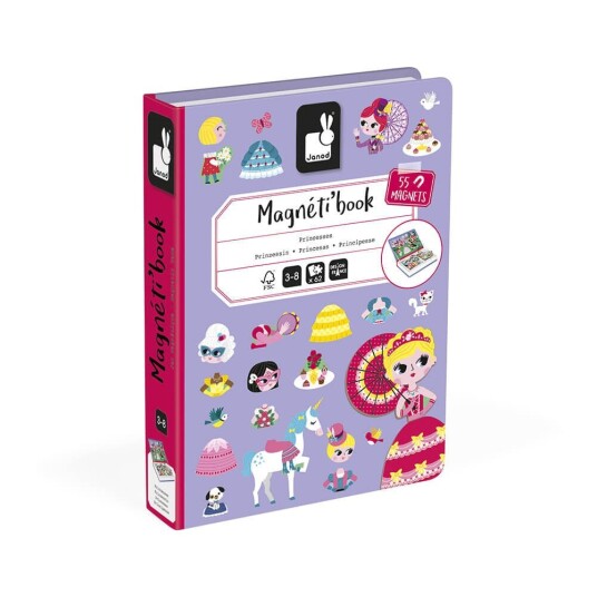 Janod Magneti'Book Princesses Magnetsett 55 Stk Janod Magneti'Book Princesses Magnetsett 55 Stk