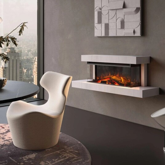 La Nordica Lumen 870 Vegghengt Elektrisk Peis - Kritt
