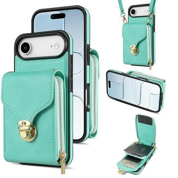 iPhone Air Alt i ett deksel med lommebok og stropp Mynte