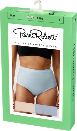 Pierre Robert High Waist Cotton X2 Powder & Light Blue XXL