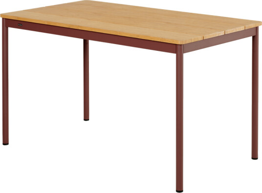 Brafab Nox Bistro spisebord 70x125 cm Bambu/Zin Red