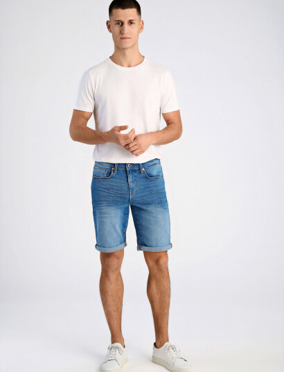 Lindbergh Superflex Denimshorts - Blue - S Lindbergh Superflex Denimshorts - Blue - S