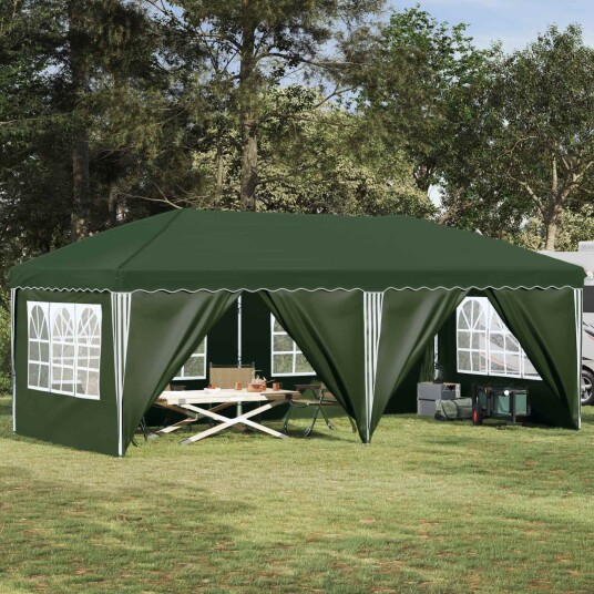 vidaXL Pop-up Festtelt 575 x 288 x 245 cm Grønn