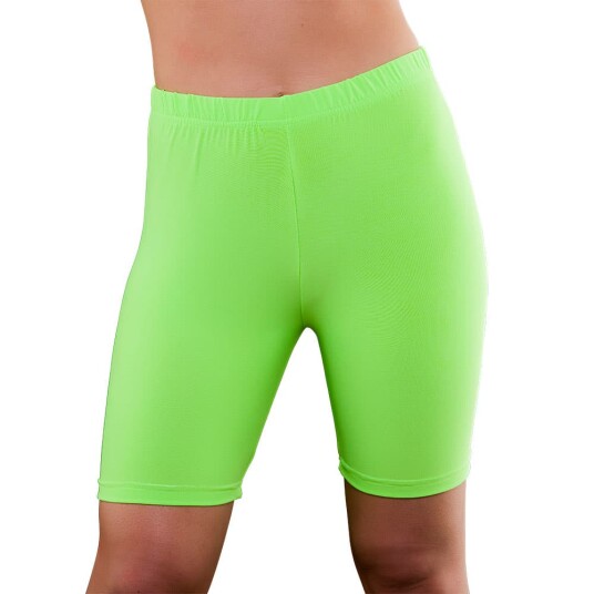 Wicked Costumes Ltd 80-talls Sykkelbukser Neongrønn - X-Small/Small