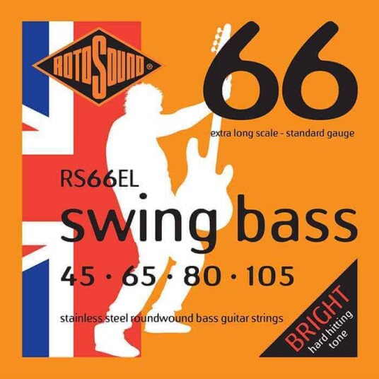 Rotosound RS66EL 4str Stainless steel extra long Rotosound RS66EL 4str Stainless steel extra long