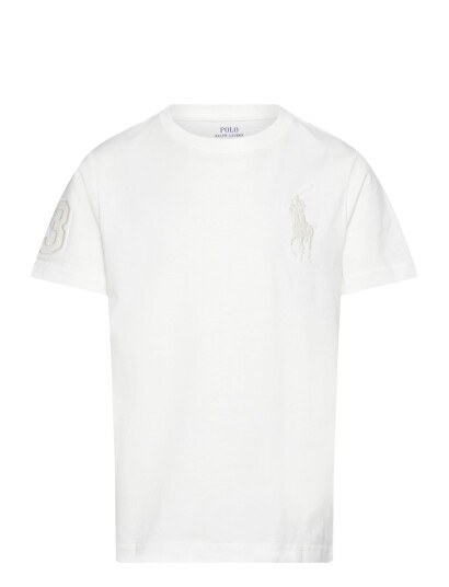 Ralph Lauren Kids 26/1 Jersey Ss Cn Tp Tsh   Cream   124 131