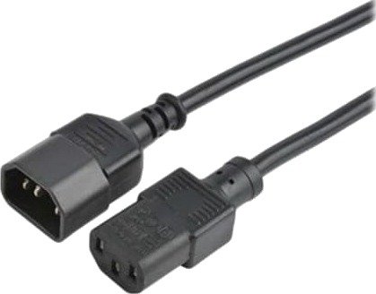 Prokord Power Cable Jumper C14/c13 2.0m Black 2m C14 Kopling C13 Kopling Sort