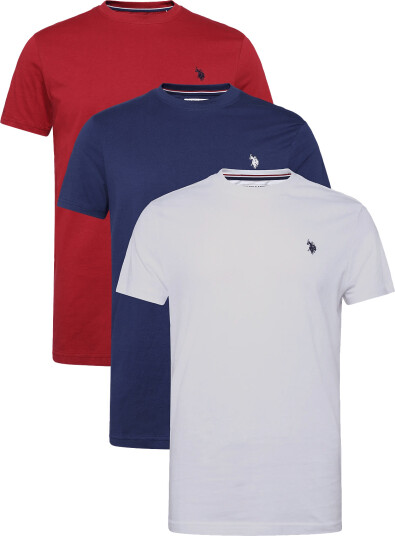 U.S. Polo Assn. Uspa T Shirt Arjun 3 Pack   White   M