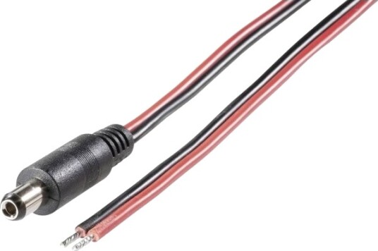 Tru Components Tilkoblingskabel Lavspenning 5,5 Mm / 2,5 Mm 2,00 M