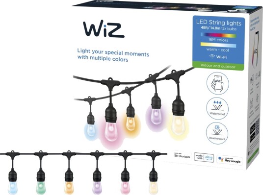 Wiz - 48ft Lyskjede Black Wiz - 48ft Lyskjede Black