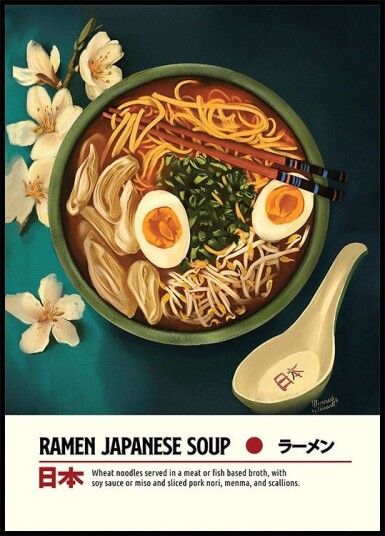 Ramen Poster Plakat / 30x40cm