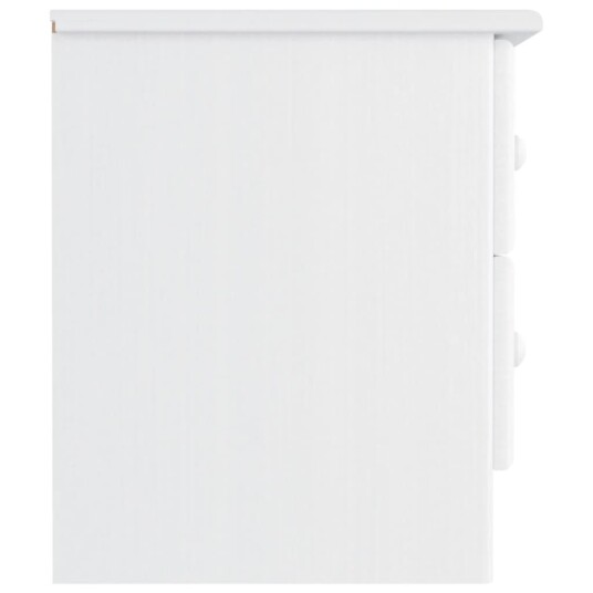 vidaXL Nattbord ALTA hvit 43x35x40,5 cm heltre furu