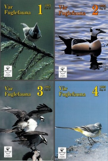 Norsk Ornitologisk Forening Vår Fuglefauna   1995  hele årgang 18