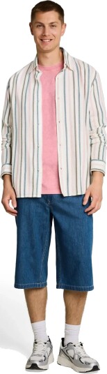 Tom Tailor Relaxed Striped Shirt White S Tom Tailor Relaxed Striped Shirt White S