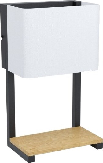 Eglo Galdakao Bordlampe H350 540Lm Sort/Hvit Eg Fsc Eglo Galdakao Bordlampe H350 540Lm Sort/Hvit Eg Fsc