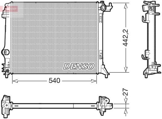 Radiator DENSO DRM23115 Radiator DENSO DRM23115