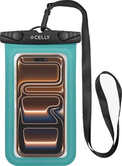 Celly Mobilveske IPX8 max 7" Splashbag Grønn Celly Mobilveske IPX8 max 7" Splashbag Grønn