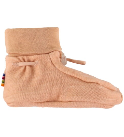 Joha Scaregrow ull/bambus booties - korall
