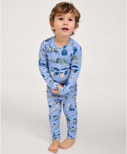 Reima Moomin Trivsam ullsett til barn, Airy Blue (128) 128 Reima Moomin Trivsam ullsett til barn, Airy Blue (128) 128