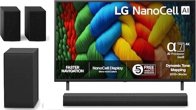 LG 43" NANO80 AI 4K NanoCell smart-TV Z364595J794-BNDL LG 43" NANO80 AI 4K NanoCell smart-TV Z364595J794-BNDL