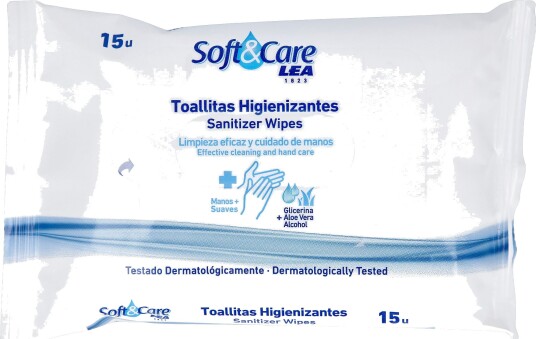LEA Soft and Care Sanitizer Swipes