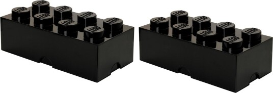 LEGO oppbevaring Pakke Stor 2p Svart LEGO oppbevaring Pakke Stor 2p Svart