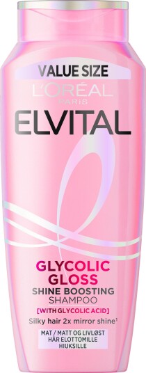 L'Oréal Paris Elvital Glycolic Gloss Sjampo 400 ml for Matt Hår
