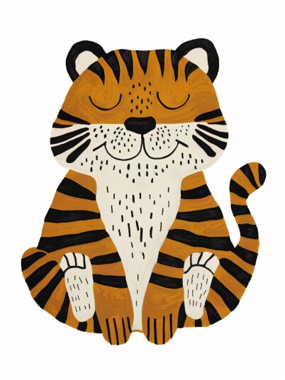 Namly Design Plakat Sovende tiger POSTEROUBL33 Namly Design Plakat Sovende tiger POSTEROUBL33