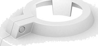 Fix-Pro Plastroset Hvid 15 Mm Todelt Ø 55 Mm