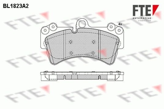 Bremseklosser FTE 9010401 Bremseklosser FTE 9010401