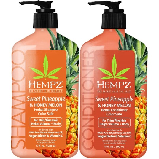 Hempz Sweet Pineapple & Honey Melon Herbal Bundle Shampoo 500 ml & Con