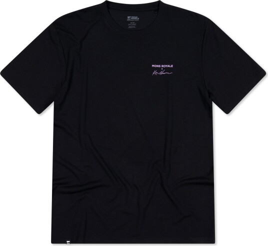 Mons Royale Men"s Icon Merino T Shirt Black XL Mons Royale Men"s Icon Merino T Shirt Black XL