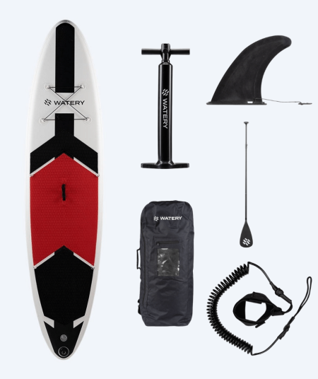Watery paddleboard   Global 10'6 SUP   Rød   Oppblåsbart SUP brett Bedst i test