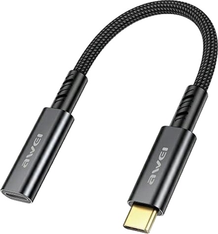 Usb-Adapter Awei Cl-216T Usb-C Til Usb-C Svart Awei189