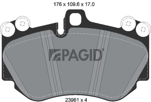 PAGID T1414N Bremseklosser