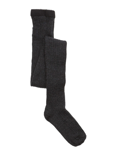 MP 128 Wool Rib Tights 497 Dark Grey Melange 160