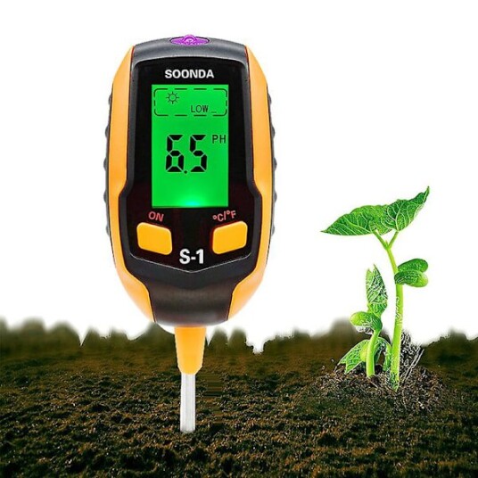 Jord pH-måler 4-i-1 Jordtester Fuktighet Digital Plantetermometer Test Fuktighetsmåler for Potteplanter Hager Gressplener Jord pH-måler 4-i-1 Jordtester Fuktighet Digital Plantetermometer Test Fuktighetsmåler for Potteplanter Hager Gressplener