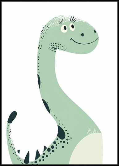 Friendly Dinosaur Plakat Plakat / 30x40cm Friendly Dinosaur Plakat Plakat / 30x40cm