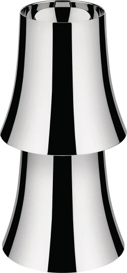 Alessi Table Lamp In 18/10 And Thermoplastic Rechargeable Battery With Usb C Cable Led Light 25W 5V   Silver   ONE SIZE