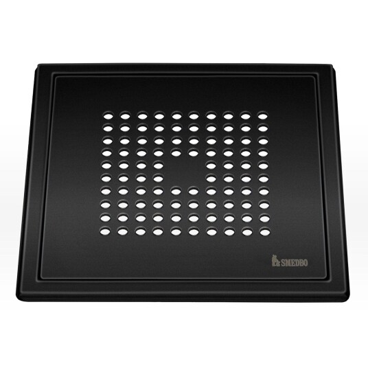 Smedbo 502 Slukrist Kvadrat Svart Matt