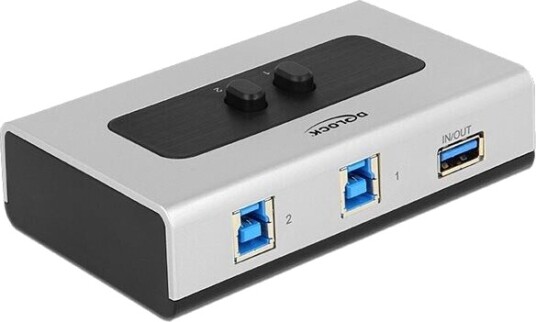 Delock Switch Usb 3.0 2 Port Manual Bidirectional - Usb-Periferdelesvitsj - 2 X Superspeed Usb 3.0 - Stasjonær Delock Switch Usb 3.0 2 Port Manual Bidirectional - Usb-Periferdelesvitsj - 2 X Superspeed Usb 3.0 - Stasjonær
