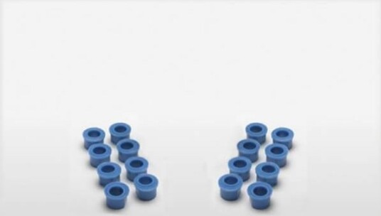 Blue bushing, 13mm, langåre-svivel