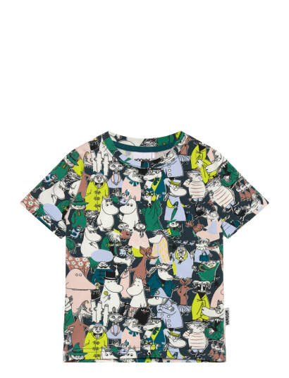 MUMIN Klassträff T-Shirt Green 116 MUMIN Klassträff T-Shirt Green 116
