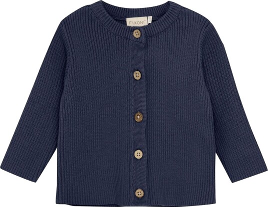 Blå Cardigan Strikk Indigo Blue Blå 68 Cardigan Blå 62