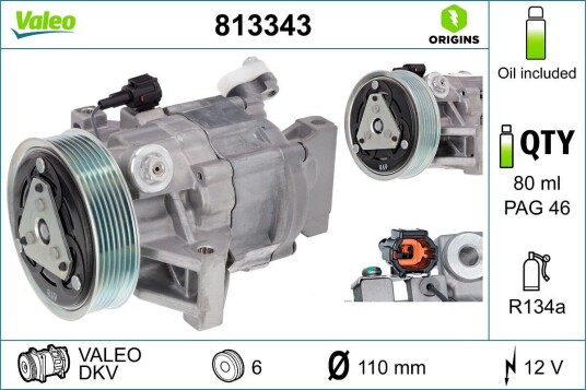 AC kompressor VALEO 813343 AC kompressor VALEO 813343