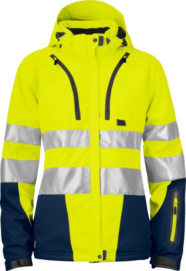 ProJob 6424 Vinterjakke Dame En Iso 20471 Kl 3/2 Yellow/Navy XS