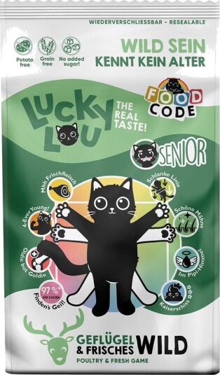 Lucky Lou Tørrfôr Senior Fjærkre & Vilt Sparepakke 2 X 1.7 kg