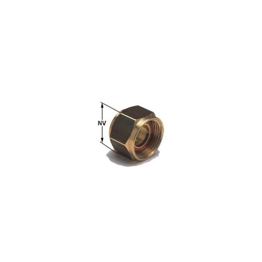 Ezze Klemmringsmutter KRK 100 25,4 mm x 1" , messing
